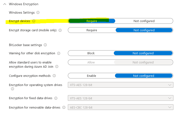 Intune- Bitlocker Recovery key Rotation + Non Compatible TPM – Steven's ...