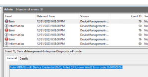 Microsoft Entra Hybrid Join – Troubleshoot – Steven’s Knowledge Base