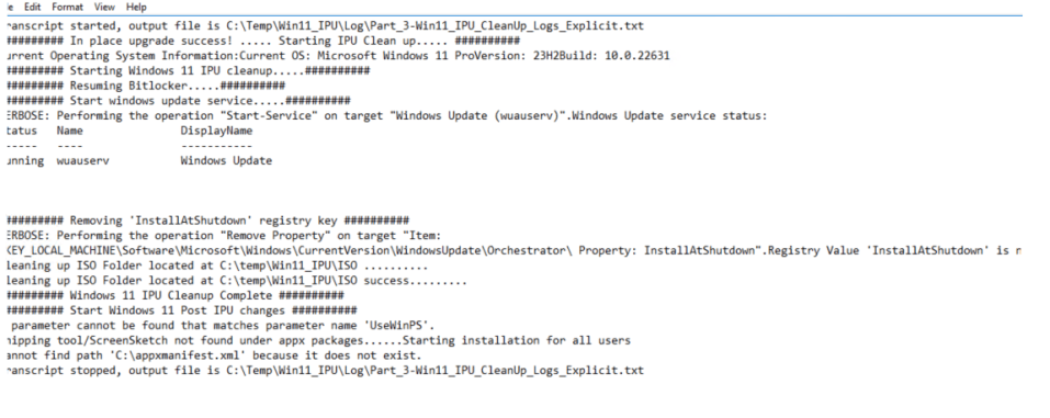 Windows 11 In place Upgrade Script (IPU) – Part 3 – Steven’s Knowledge Base